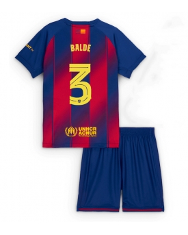Billige Fotballdrakt Barcelona Alejandro Balde #3 Replika Hjemmedraktsett Barn 2025-26 Kortermet (med bukser)